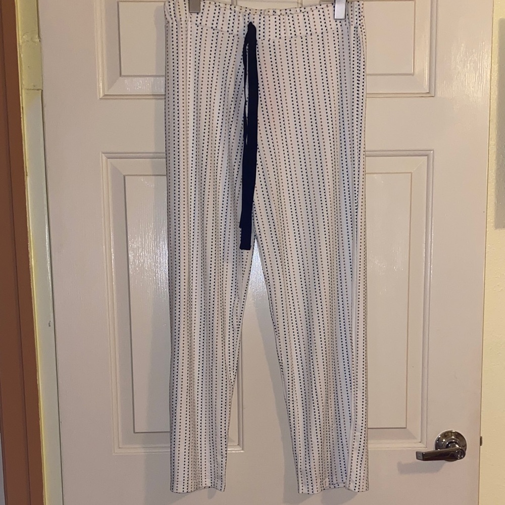 NWT Hale Bob Cream Patterned Pajama Pants, Size S